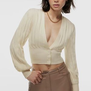 Wilfred Plunge Front Cardigan